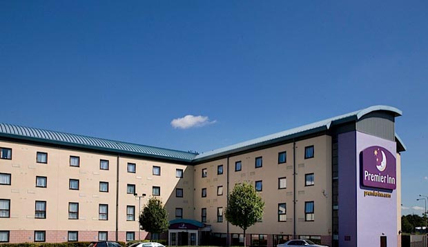 Exterior of Premier Inn Thurrock West - close up